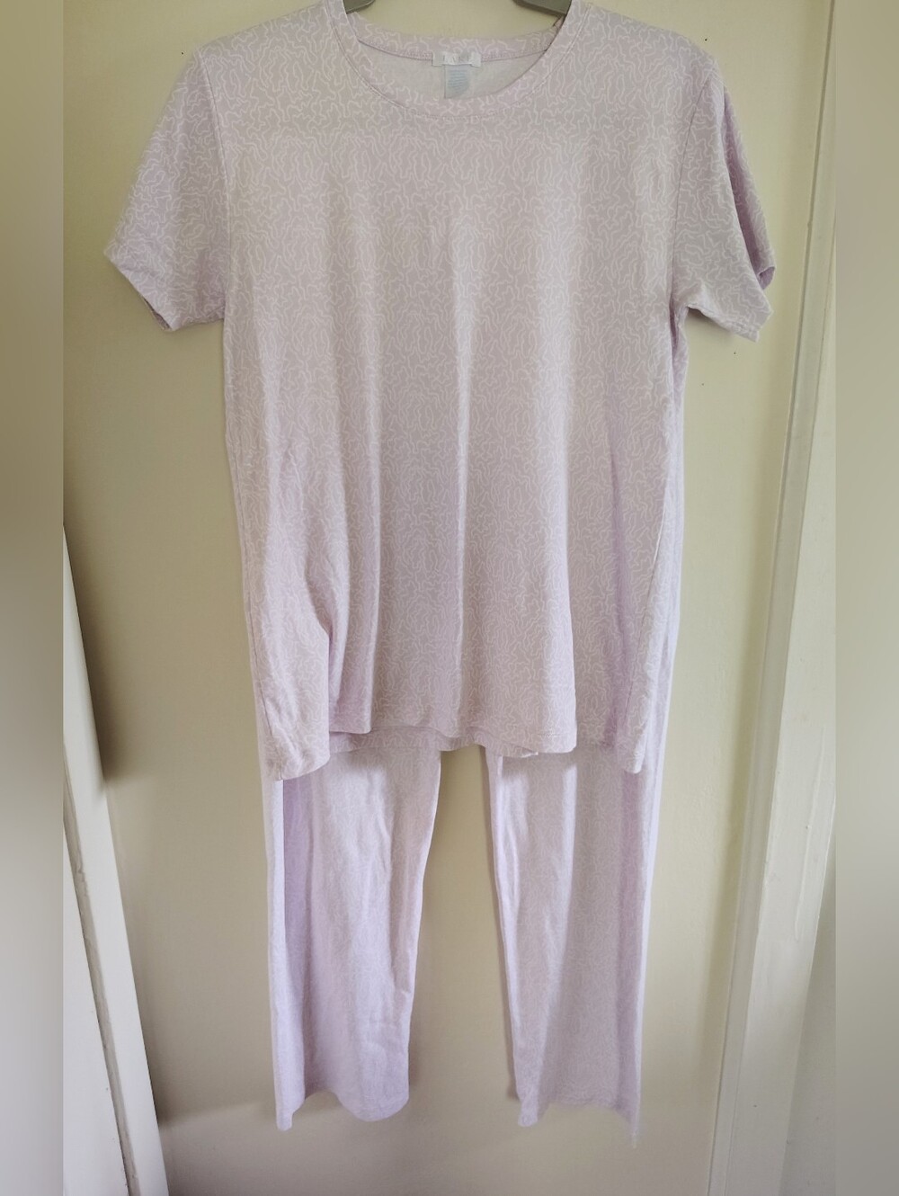 Lake Light Purple Pajama Set Small Pima Cotton Stretch Quiet Luxury Casual Soft